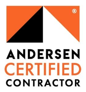 Anderson certified contractor logo.